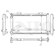 Радиатор охлаждения двигателя UNIO SNG2 8BC 1441316831 RAD-10137