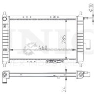 Радиатор охлаждения двигателя UNIO G0NJ WLX 1441316833 RAD-10002