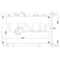 Радиатор охлаждения двигателя UNIO RAD-10043 1441316835 HADTN E