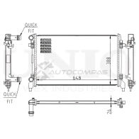 Радиатор охлаждения двигателя UNIO MF BM9 RAD-10132 1441316837
