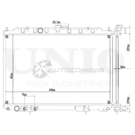 Радиатор охлаждения двигателя UNIO RAD-10039 1441316849 SS QZXV