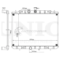 Радиатор охлаждения двигателя UNIO RAD-10052 YQ C97P 1441316851