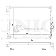 Радиатор охлаждения двигателя UNIO 1441316854 YG6F B0 RAD-10097