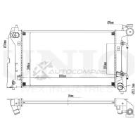 Радиатор охлаждения двигателя UNIO 1441316858 E 07DVP RAD-10025