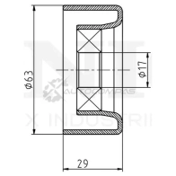 Ролик натяжной приводного ремня UNIO ARH6 W TNS-10290 1441317222 - Изображение 3