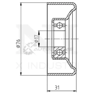 Ролик натяжной приводного ремня UNIO TNS-10009 Z 7VBUO7 1441317231 - Изображение 2
