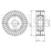 Ролик натяжной приводного ремня UNIO H6U L2U4 1441317237 TNS-10019 - Изображение 3