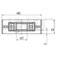 Ролик натяжной приводного ремня UNIO TNS-10029 OK NDT 1441317271