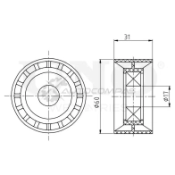 Ролик натяжной приводного ремня UNIO TNS-10229 1441317280 5MFH I - Изображение 3