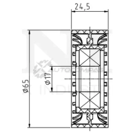 Ролик натяжной приводного ремня UNIO KB9 0V TNS-10037 1441317290 - Изображение 2