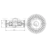 Ролик натяжной приводного ремня UNIO T5 964 TNS-10295 1441317304 - Изображение 3