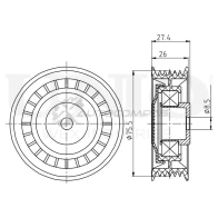 Ролик натяжной приводного ремня UNIO TNS-10132 1441317313 7D Z3YE - Изображение 4