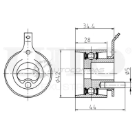 Ролик натяжной ремня ГРМ UNIO 1441317330 TNS-10050 T3 MED - Изображение 4