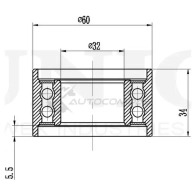 Ролик натяжной ремня ГРМ UNIO TNS-10279 1441317331 55 6AC