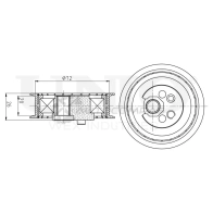 Ролик натяжной ремня ГРМ UNIO TNS-10112 YJ3 0TJ 1441317338 - Изображение 3