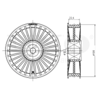 Ролик обводной приводного ремня UNIO TNS-10136 MSBWB IK 1441317351 - Изображение 3