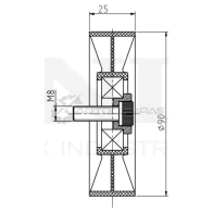 Ролик обводной приводного ремня UNIO PB WUL TNS-10192 1441317367 - Изображение 3