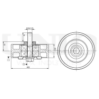 Ролик обводной приводного ремня UNIO TNS-10262 1441317382 UQ HNQVC - Изображение 3