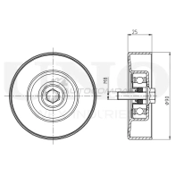 Ролик обводной приводного ремня UNIO TNS-10185 1441317422 PUXR DOO - Изображение 3