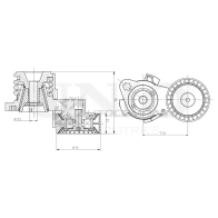 Ролик с натяжителем приводного ремня UNIO TNS-10300 8A D13 1441317495 - Изображение 5