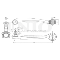 Рычаг подвески поперечный передний верхний левый UNIO SSP-40039 70W2P C 1441317554 - Изображение 2
