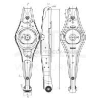 Рычаг подвески поперечный передний нижний UNIO SSP-40125 49Z V89N 1441317573