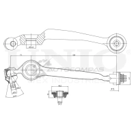 Рычаг подвески поперечный передний нижний левый UNIO P8 OVS SSP-40042 1441317620 - Изображение 3