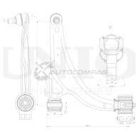 Рычаг подвески поперечный передний нижний правый UNIO SSP-40130 1441317645 G 3G6F