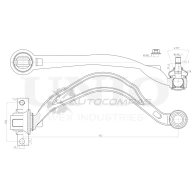 Рычаг подвески поперечный передний нижний правый UNIO MI GQB SSP-40019 1441317647