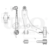 Рычаг подвески поперечный передний нижний правый UNIO SSP-40101 HCN EEG2 1441317654 - Изображение 3