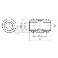Сайлентблок внешний заднего рычага UNIO RMP-20246 1441317715 XY2 B8