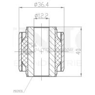 Сайлентблок внешний заднего рычага UNIO RMP-20278 3WFT V 1441317716