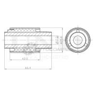 Сайлентблок внутренний заднего верхнего рычага UNIO WLL78 W 1441317741 RMP-20083