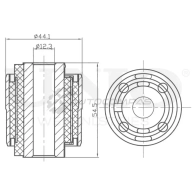 Сайлентблок внутренний заднего нижнего рычага UNIO XN9 XER RMP-20580 1441317749