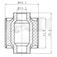 Сайлентблок внутренний заднего нижнего рычага UNIO RMP-20298 1441317759 7V9S 1
