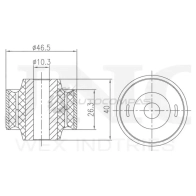 Сайлентблок внутренний переднего верхнего рычага UNIO WD8 QS3 1441317781 RMP-20020