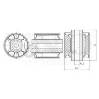 Сайлентблок внутренний переднего нижнего рычага UNIO 1441317796 W HDAXZ RMP-20528
