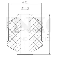 Сайлентблок заднего амортизатора UNIO RKX KZ RMP-20240 1441317806