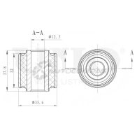 Сайлентблок заднего амортизатора UNIO 9 H0XO 1441317809 RMP-20404