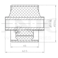 Сайлентблок заднего дифференциала UNIO DJA3 O0X RMP-20318 1441317820