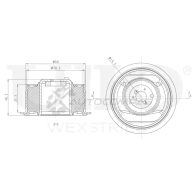 Сайлентблок заднего дифференциала UNIO RMP-20216 D GVC4K 1441317821