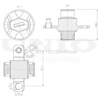 Сайлентблок заднего левого продольного рычага UNIO RMP-20629 1441317822 FHMB C