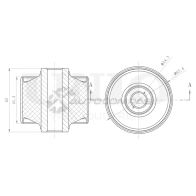Сайлентблок заднего нижнего рычага UNIO NFEI C1 RMP-20570 1441317832
