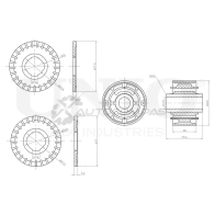 Сайлентблок заднего продольного рычага UNIO RMP-20446 1441317851 XU2G2 SC