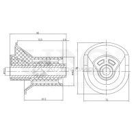 Сайлентблок задней балки UNIO RMP-20003 XI WSH 1441317873