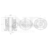Сайлентблок задней балки UNIO RMP-20518 YY5 PD 1441317885