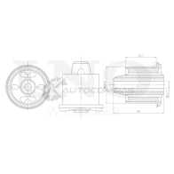 Сайлентблок задней балки UNIO RMP-20384 1441317895 5CX UC