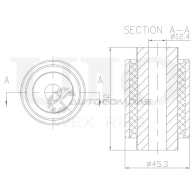 Сайлентблок задней балки UNIO RMP-20119 1441317898 5TVJ IK6