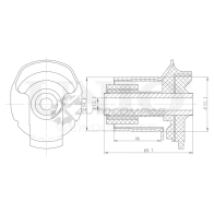 Сайлентблок задней балки UNIO 1PTXJ I5 RMP-20449 1441317904