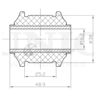 Сайлентблок задней поперечной тяги UNIO RMP-20322 1KZ NV 1441317928